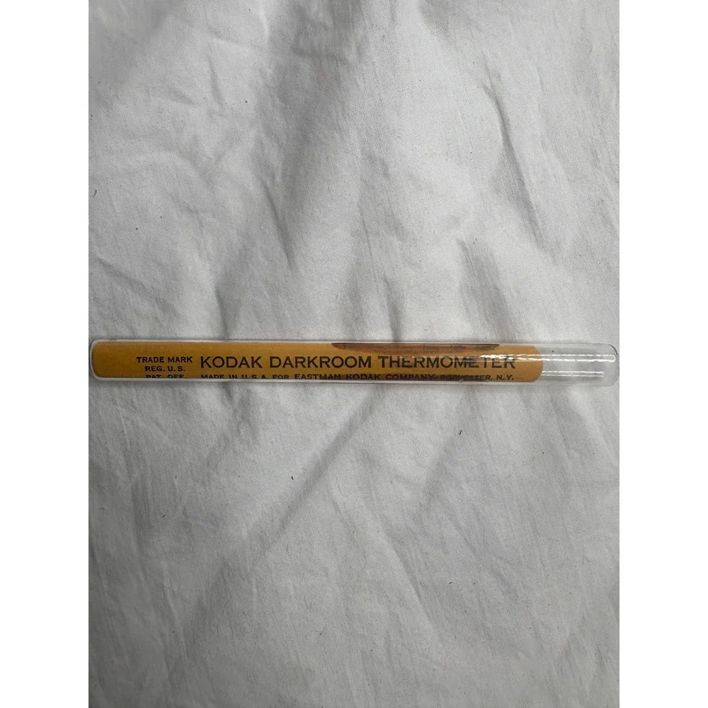 Vintage Kodak Darkroom Thermometer Glass Tube Eastman Rochester NY